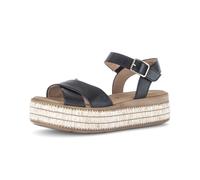 Plateausandaletten GABOR "Plateau Sandale", Damen, Gr. 40, schwarz, Schuhe (30985054-40) schwarz