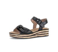 Plateausandaletten GABOR "Plateau Sandale", Damen, Gr. 40, schwarz, Schuhe (35800800-40) schwarz