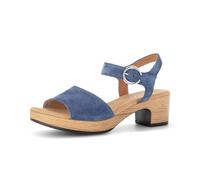 Plateausandaletten GABOR "Plateau Sandale", Damen, Gr. 41, blau, Schuhe (10218848-41) blau