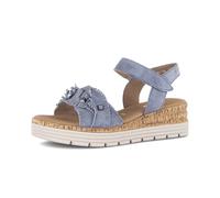Plateausandaletten GABOR "Plateau Sandale", Damen, Gr. 41, blau, Schuhe (34955003-41) blau