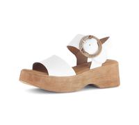 Plateausandaletten GABOR "Plateau Sandale", Damen, Gr. 41, braun (creme), Schuhe (57210803-41) creme