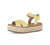 Sandalette GABOR, Damen, Gr. 41, zartgelb, Nappaleder, unifarben, Schuhe Sandalette, Plateau, Sommerschuh, mit hochem Tragekomfort (66232459-41) zartgelb