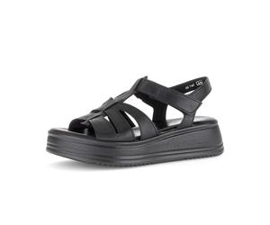 Plateausandaletten GABOR "Plateau Sandale", Damen, Gr. 41, schwarz, Schuhe (14196648-41) schwarz