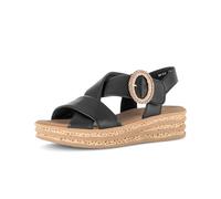 Plateausandaletten GABOR "Plateau Sandale", Damen, Gr. 41, schwarz, Schuhe (32449961-41) schwarz