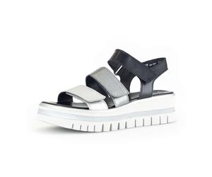 Plateausandaletten GABOR "Plateau Sandale", Damen, Gr. 41, silber (multicolour), Schuhe (29364840-41) multicolour