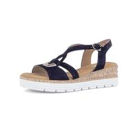 Plateausandaletten GABOR "Plateau Sandale", Damen, Gr. 42,5, blau, Schuhe (95110218-42,5) blau