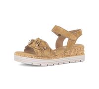 Plateausandaletten GABOR "Plateau Sandale", Damen, Gr. 42,5, braun, Schuhe (97387448-42,5) braun