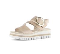 Plateausandaletten GABOR "Plateau Sandale", Damen, Gr. 42, beige, Schuhe (42291553-42) beige