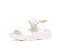 Plateausandaletten GABOR "Plateau Sandale", Damen, Gr. 42, weiß (creme), Schuhe (60725730-42) creme