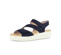 Plateausandaletten GABOR "Plateau Sandale", Damen, Gr. 43, blau, Schuhe (33062936-43) blau