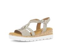 Plateausandaletten GABOR "Plateau Sandale", Damen, Gr. 43, grün, Schuhe (43743043-43) grün