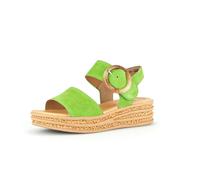 Plateausandaletten GABOR "Plateau Sandale", Damen, Gr. 43, grün, Schuhe (75654659-43) grün