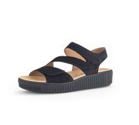 Plateausandaletten GABOR "Plateau Sandale", Damen, Gr. 43, schwarz, Schuhe (33704230-43) schwarz