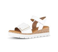 Plateausandaletten GABOR "Plateau Sandale", Damen, Gr. 43, weiß, Schuhe (77679663-43) weiß