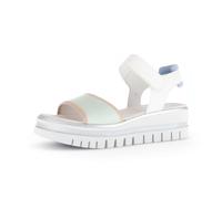 Plateausandaletten GABOR "Plateau Sandale Glattleder", Damen, Gr. 36, multicolour, Schuhe (52737117-36) multicolour