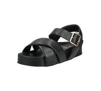 Plateausandaletten HÖGL "Högl Sandalen Leder", Damen, Gr. 40, schwarz, Leder, Schuhe (70360658-40) schwarz
