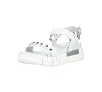 Plateausandaletten NERO GIARDINI "Nero Giardini Sandalen Leder", Damen, Gr. 38, weiß, Leder, Schuhe (94656267-38) weiß