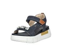 Nero Giardini E513691D Damensandalen Aus Gewebe Und Leder - Blau 40 EU