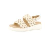 Paul Green Plateau Sandale cream-weiß Klett 6165 für Damen, weiß, Gr. 38 ½ EU / 5,5 UK