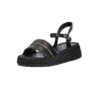 Plateausandaletten REPLAY "Replay Sandalen Lederimitat", Damen, Gr. 38, schwarz, schwarz, Lederimitat, Schuhe (37284845-38) schwarz, schwarz