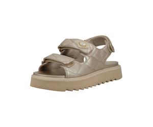 Plateausandaletten REPLAY "Replay Sandalen Lederimitat", Damen, Gr. 39, platin, Lederimitat, Schuhe (55116020-39) platin