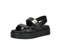 Plateausandaletten STEVE MADDEN "STEVE MADDEN Sandalen Leder", Damen, Gr. 40, schwarz, Leder, Schuhe (65523849-40) schwarz