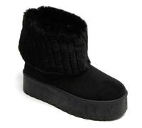 Plateauschuhe mit Kunstfell-Futter - warmer und bequemer Winterschuh