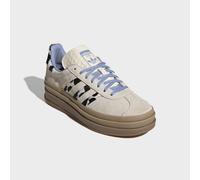 Plateausneaker ADIDAS ORIGINALS "GAZELLE BOLD", Damen, Gr. 40,5, wonder weiß, core schwarz, chalk blau, Leder, Schuhe Plateausneaker (14189223-40,5) wonder weiß, core schwarz, chalk blau