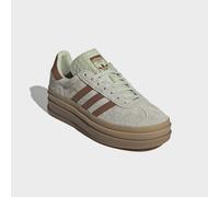 Plateausneaker ADIDAS ORIGINALS "GAZELLE BOLD", Damen, Gr. 42, halo grün, dusky bronze, gold metallic, Leder, Schuhe Plateausneaker (14721663-42) halo grün, dusky bronze, gold metallic