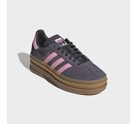 Plateausneaker ADIDAS ORIGINALS "GAZELLE BOLD", Mädchen, Gr. 35,5, grau (aurora onix, bliss pink, carbon), Leder, Synthetik, Schuhe Plateausneaker, für Kinder & Jugendliche (14289851-35,5) aurora onix