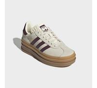 Plateausneaker ADIDAS ORIGINALS "GAZELLE BOLD", Mädchen, Gr. 36, cream weiß, maroon, gold metallic, Leder, Synthetik, Schuhe Plateausneaker, für Kinder & Jugendliche (54483163-36) cream weiß, maroon, 