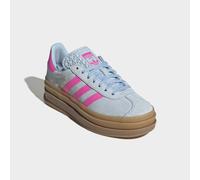 Plateausneaker ADIDAS ORIGINALS "GAZELLE BOLD", Mädchen, Gr. 36, pink (clear sky, lucid pink, gold metallic), Leder, Synthetik, Schuhe Plateausneaker, für Kinder & Jugendliche (24778610-36) clear sky,