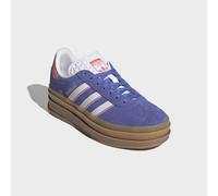 Plateausneaker ADIDAS ORIGINALS "GAZELLE BOLD", Mädchen, Gr. 36, real lila, ftwr weiß, gold metallic, Leder, Synthetik, Schuhe Plateausneaker, für Kinder & Jugendliche (41645237-36) real lila, ftwr we