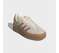 Plateausneaker ADIDAS ORIGINALS "GAZELLE BOLD", Mädchen, Gr. 38,5, beige (cream weiß, clay strata, gold metallic), Leder, Synthetik, Schuhe Plateausneaker, für Kinder & Jugendliche (37320736-38,5) cre