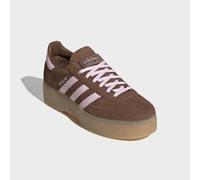 Plateausneaker ADIDAS ORIGINALS "HANDBALL SPEZIAL BOLD", Damen, Gr. 42, braun (preloved braun, clear pink, gum 3), Leder, Schuhe Plateausneaker (85137928-42) preloved braun, clear pink, gum 3