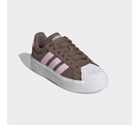 Plateausneaker ADIDAS SPORTSWEAR "STREETTALK BOLD", Damen, Gr. 37, earth strata, clear pink, ftwr weiß, Synthetik, Schuhe Plateausneaker, inspiriert vom Design des adidas Superstar, mit Leo Print (789