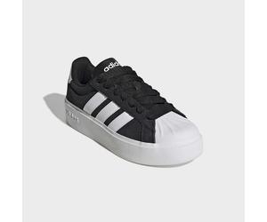 Plateausneaker ADIDAS SPORTSWEAR "STREETTALK BOLD", Damen, Gr. 43, core schwarz, ftwr weiß, core schwarz, Leder, Synthetik, Schuhe Plateausneaker, inspiriert vom Design des adidas Superstar, mit Leo P