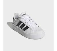 Plateausneaker ADIDAS SPORTSWEAR "STREETTALK BOLD J", Mädchen, Gr. 36, cloud weiß, core schwarz, ftwr weiß, Synthetik, Schuhe Plateausneaker, für Kinder & Jugendliche (19550526-36) cloud weiß, core sc