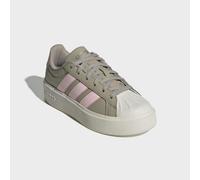 Plateausneaker ADIDAS SPORTSWEAR "STREETTALK BOLD KIDS", Mädchen, Gr. 36, beige (wonder cargo, distilled pink, sanftes weiß), Synthetik, Schuhe Plateausneaker, inspiriert vom Design des adidas Superst