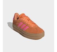 Plateausneaker ADIDAS SPORTSWEAR "VL COURT BOLD", Damen, Gr. 36, orange (pure orange, lucid pink, gum 3), Leder, Synthetik, Schuhe Plateausneaker, inspiriert vom Design des adidas gazelle bold, Topsel