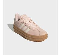 Plateausneaker ADIDAS SPORTSWEAR "VL COURT BOLD", Damen, Gr. 36, rosa (blush pink, sanftes weiß, gum 3), Leder, Synthetik, Schuhe Plateausneaker, inspiriert vom Design des adidas gazelle bold (3129344
