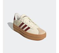 Plateausneaker ADIDAS SPORTSWEAR "VL COURT BOLD", Damen, Gr. 38,5, weiß (sanftes weiß, shadow rot, crystal sand), Leder, Synthetik, Schuhe Plateausneaker, Design auf den Spuren des adidas Gazelle Bold