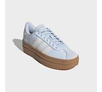 Plateausneaker ADIDAS SPORTSWEAR "VL COURT BOLD", Damen, Gr. 38, blau (crystal sky, core weiß, gold metallic), Leder, Synthetik, Schuhe Plateausneaker (81032154-38) crystal sky, core weiß, gold metall