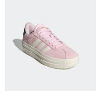 Plateausneaker ADIDAS SPORTSWEAR "VL COURT BOLD", Damen, Gr. 39, rosa (clear pink, core weiß, core schwarz), Leder, Synthetik, Schuhe Plateausneaker, inspiriert vom Design des adidas gazelle bold, Top