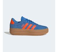 Plateausneaker ADIDAS SPORTSWEAR "VL COURT BOLD", Damen, Gr. 40, bunt (ray blau, impact orange, gum 3), Leder, Synthetik, Schuhe Plateausneaker, inspiriert vom Design des adidas gazelle bold (38279065