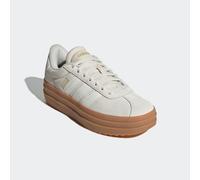 Plateausneaker ADIDAS SPORTSWEAR "VL COURT BOLD", Damen, Gr. 41, beige (alumina, core weiß, gum10), Leder, Synthetik, Schuhe Plateausneaker, inspiriert vom Design des adidas gazelle bold, Topseller (9