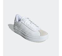 Plateausneaker ADIDAS SPORTSWEAR "VL COURT BOLD", Damen, Gr. 41, weiß (cloud weiß, cloud weiß, crystal weiß), Leder, Synthetik, Schuhe Plateausneaker, Design auf den Spuren des adidas Gazelle Bold (91