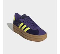 Plateausneaker ADIDAS SPORTSWEAR "VL COURT BOLD FÜR KINDER UND TEENS", Mädchen, Gr. 36, collegiate lila, hi, res gelb, silber metallic, Synthetik, Textil, Schuhe Plateausneaker (65748901-36) collegiat