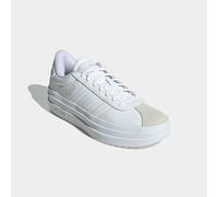 Plateausneaker ADIDAS SPORTSWEAR "VL COURT BOLD", Gr. 39, weiß (cloud weiß, cloud weiß, crystal weiß), Leder, Synthetik, Schuhe Plateausneaker, Design auf den Spuren des adidas Gazelle Bold (91463862-