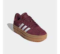 Plateausneaker ADIDAS SPORTSWEAR "VL COURT BOLD", Mädchen, Gr. 36, rot (shadow rot, ftwr weiß, pink fusion), Leder, Synthetik, Schuhe Plateausneaker, inspiriert vom Design des adidas gazelle bold (376